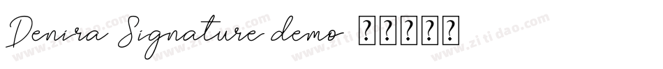 Denira Signature demo字体转换